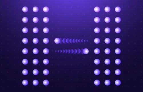 Purple letter H design